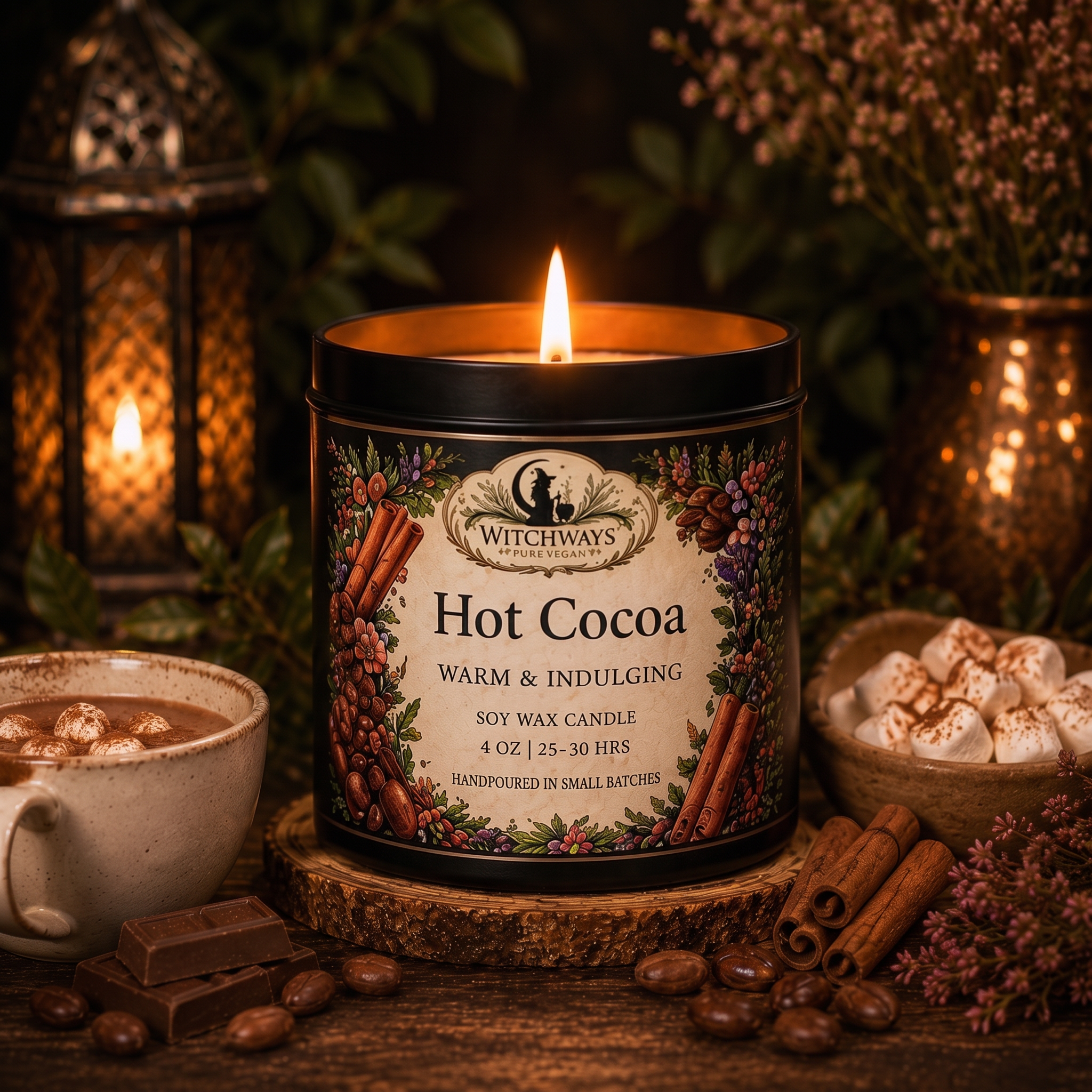 Hot Cocoa Warm & Indulgent soy wax candle
